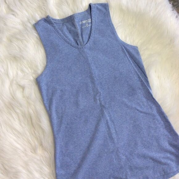 Ellen Tracy Blue Tunic/Tank - Picture 8 of 15